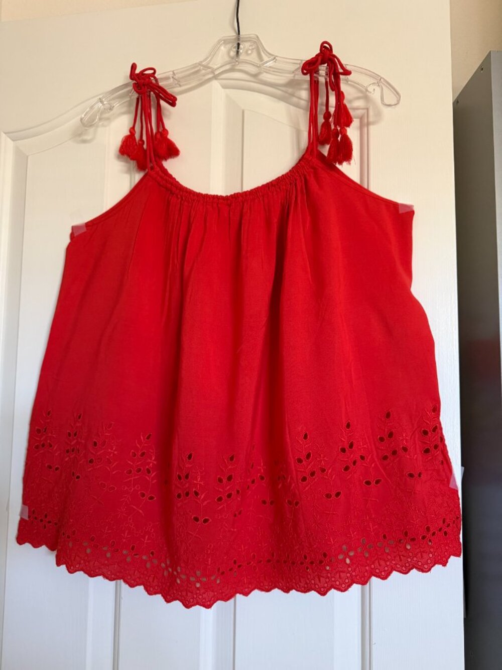 NWT Loft Size L Orange Red Tank Top